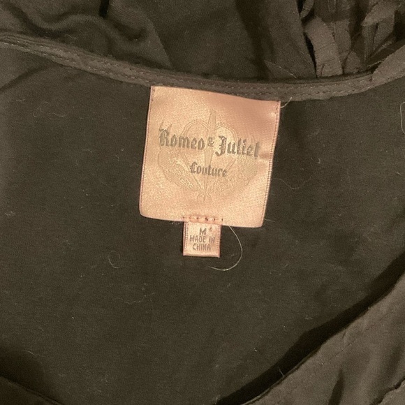 Romeo & Juliet amazing black fun cotton dress with fun fringe - Picture 7 of 7